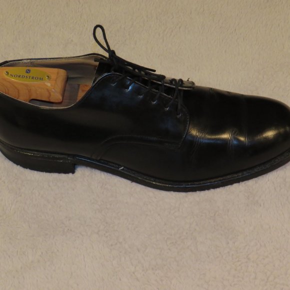 DJ Leavenworth 1970 Vietnam Era Black Leather Dress Shoes 9.5R main image 10